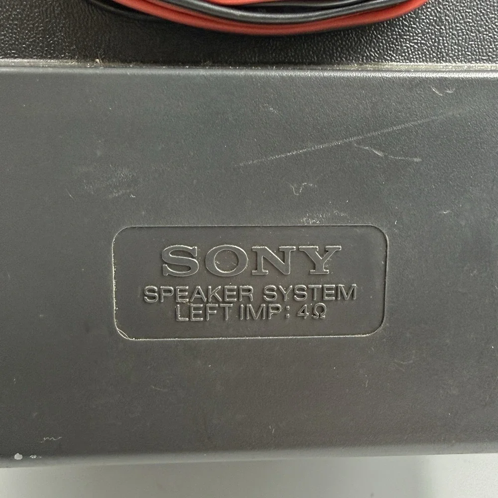 Sony CFD-758 Pair Of Speakers 2 Way Mega Bass Black